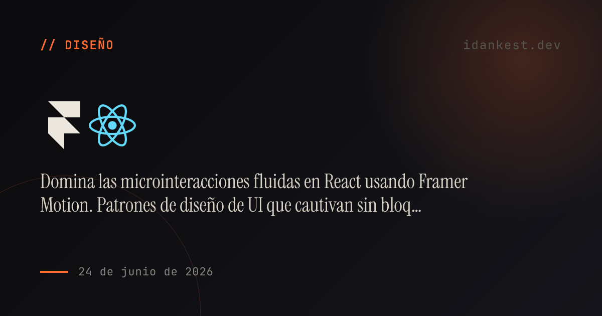 Microinteracciones con Framer Motion: Mejorando el UX sin arruinar el rendimiento